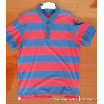 Yarn Dyed Short Sleeve Slim Fit Polo Shirts